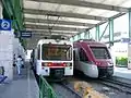 An old FiReMa E86 and a new ETi 404 at Trento railway station