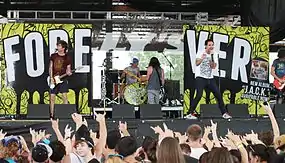 Forever the Sickest Kids performing at Warped Tour 2013 at the Darien Center in Darien, New York on July 6, 2013