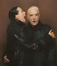 Falco with manager Claudia Wohlfromm in 1997