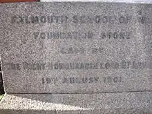 Falmouth School of Art - original building - Foundation stone 1901.