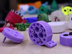 All of FarmBot's plastic components are designed to be 3D printed with hobby level FDM printers.