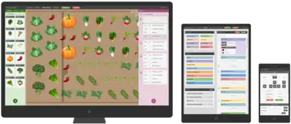 FarmBot Genesis Web App on different devices.