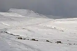 The central highlands of Streymoy in winter.