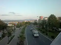 A panoramic view of the town