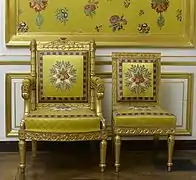 Seating ordered by Napoleon I for Meudon, Fontainebleau museum