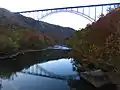 New River Bridge from Fayette Station Road