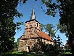 Listed Fieldstone church in Merz