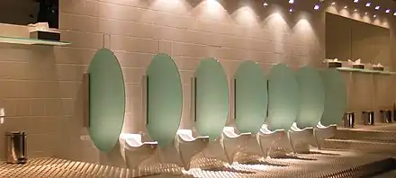 Urinals designed for female users