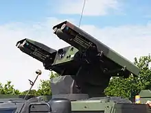 ASELSAN MFR C0415 with 4 FIM-92 Stinger  missiles on board a Dutch Army Fennek