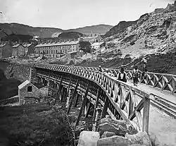 Viaduct on the Festiniog and Blaenau Railway, Blaenau Ffestiniog, Wales; John Thomas c. 1875