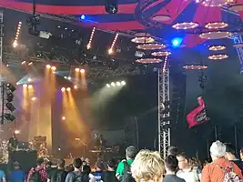 Speed Caravan appearing at the Festival des Vieilles Charrues 2017.