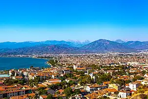 Aerial view of Fethiye