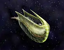 Only 2 cm-long Fibulacaris is suggested to have swam upside down