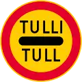 Passing without stopping prohibited (customs control)