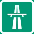 Symbol of motorway