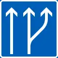 Information on traffic lanes