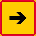 Sign applies in the direction of the arrow  (formerly used )