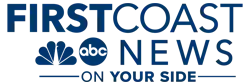 The words "FIRST" and "COAST", directly touching, with "FIRST" bolded, in blue. Beneath, the NBC and ABC logos and the word "NEWS" in blue.