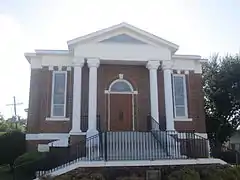 Historic First United Methodist Church dates to 1826 in Bastrop; the current downtown sanctuary was completed in 1924.
