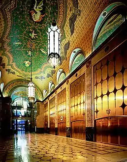 Lobby of the Fisher Building, Detroit, Michigan, (1928)