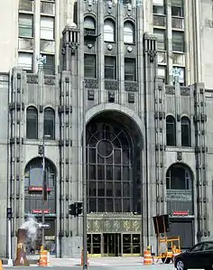 Entrance of the Fisher Building, Detroit, Michigan (1928)