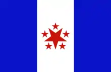 Flag of the 1798 Revolt of the Tailors, whose colors and Masonic symbolism remain in the present flag of Bahia.
