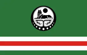 Flag used by  Chechen Pro-Ukrainian forces