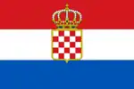 Croatian Kingdom (Triune Kingdom) (1848). Flag of Croatia during the 1848 Hungarian revolution.