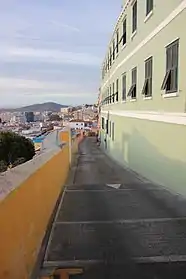 View of Flat Bastion Road looking north.