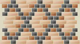 Flemish diagonal bond