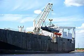 View of 1st Lt. Harry L. Martin from the port side