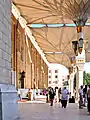 Shading umbrellas at Al Hussein Mosque, Cairo