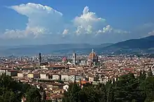 The city of Florence in the Province of Tuscany was the location of Kalush Orchestra's postcard.