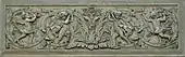 Renaissance Revival relief with putti, detail of the Fontaine Saint-Michel from Paris, from 1858-1860