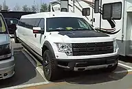 Ford F-150 SVT Raptor converted to stretch limousine