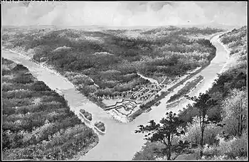 Fort Pitt, Pennsylvania where in 1779 Captain Samuel Mason joined the expedition of Colonel Daniel Brodhead against the pro-British Seneca tribe.
