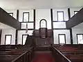 Interior of the meetinghouse