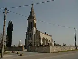 The church in Fougueyrolles