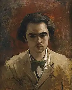 Paul Verlaine by Frédéric Bazille (1867)