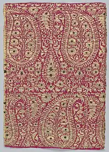 18th Century fragment of textile from Iran with boteh