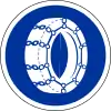 Snow chains compulsory