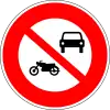 No motor vehicles except mopeds