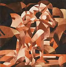 Francis Picabia, The Dance at the Spring, 1912, oil on canvas, 47 7/16 × 47 1/2 inches (120.5 × 120.6&nbsp;cm), Philadelphia Museum of Art, Philadelphia