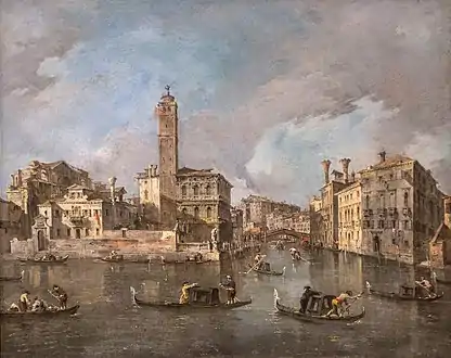 View on the Grand Canal at San Geremia, Venice (1760–1765)