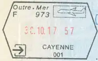 Entry stamp at Cayenne – Félix Eboué Airport