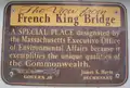 The honorary plaque on the North West side of the bridge