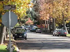 The University as seen from College Avenue