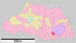 Location of Fujimi in Saitama Prefecture