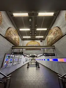 East mezzanine after reconstruction