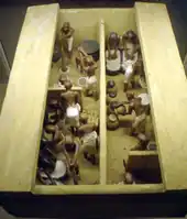 Image 42A funerary model of a bakery and brewery, from the Eleventh dynasty of Egypt, circa 2009–1998 BC (from History of beer)